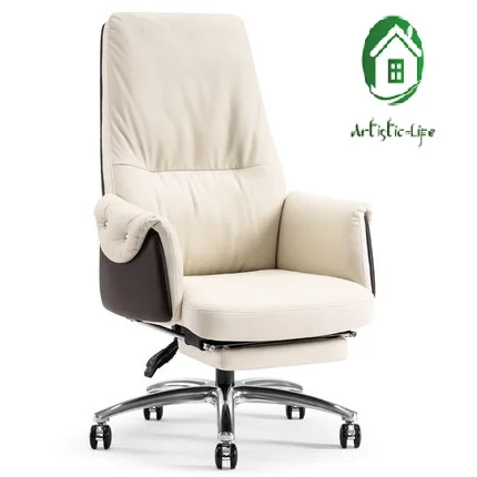 Computer chair home office chair comfortable sedentary modern minimalist leather boss chair ergonomic chair study chair italian modern nordic chair home restaurant cafe hotel chair practical windsor chair the study chair