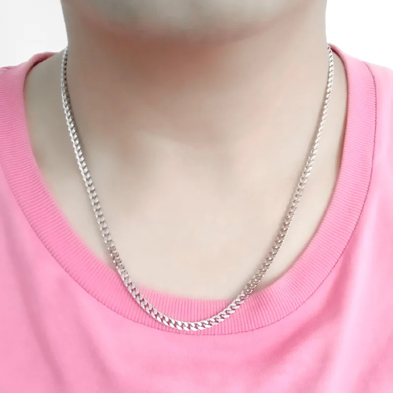 50 см колье ожерелья для женщин мужчин Neckless Длинная цепочка Ювелирные изделия Cadenas