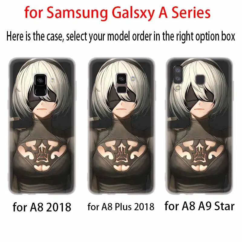 YoRHa nier Silicone Case For Samsung A52 A32 A12 A72 A42 A21S 5G A3 A5 A6 A7 A8 Plus 2018 Cover | Мобильные телефоны и