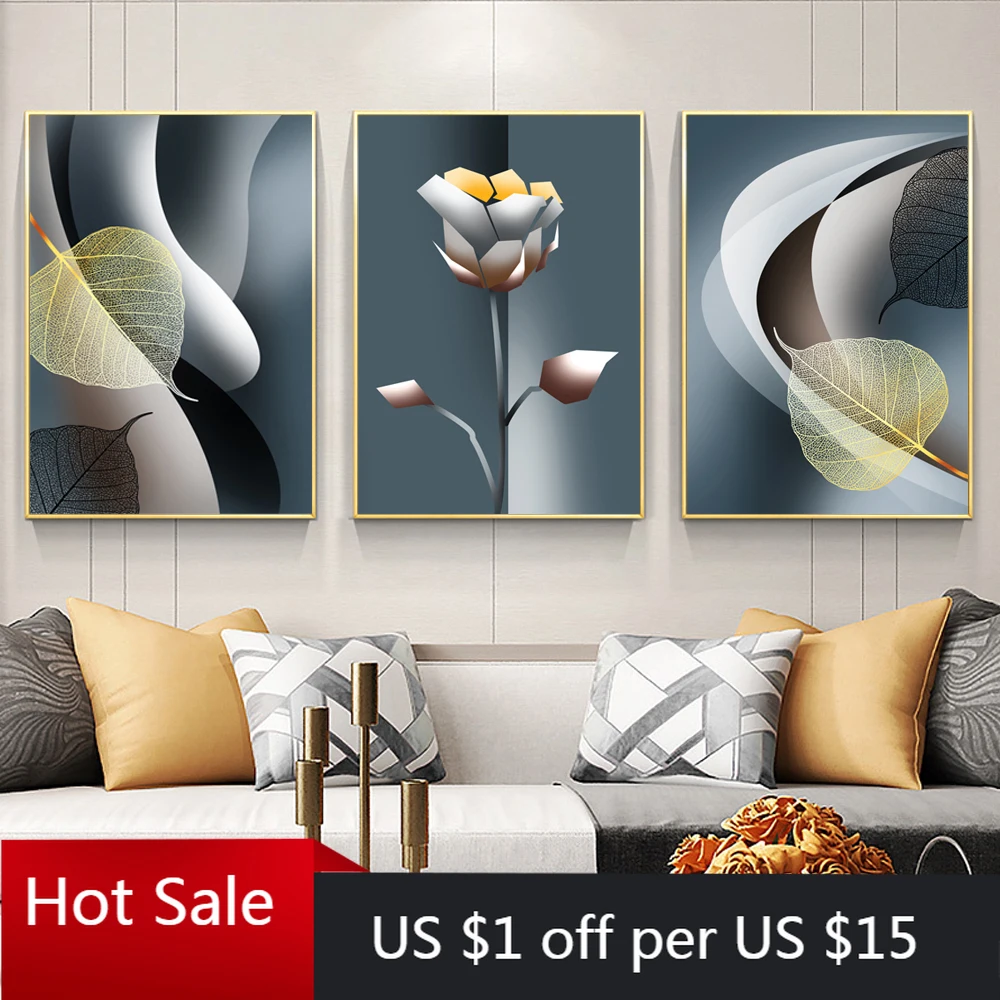 Стеклянный настенный Декор без рамки в скандинавском стиле художественный