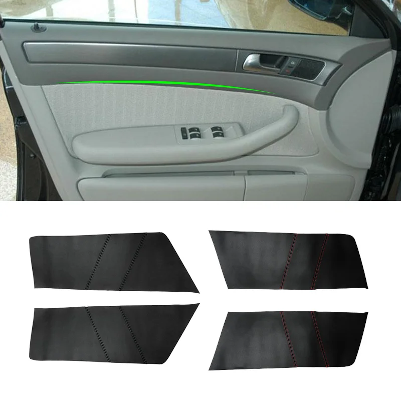 

For Audi A6 2004 Car Door Panel Microfiber Leather Cover Protective Trim