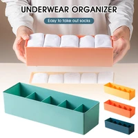 socks underwear drawer divider 5 cells plastic cabinet closet organizer storage box for socks panties lingeries ties shipping