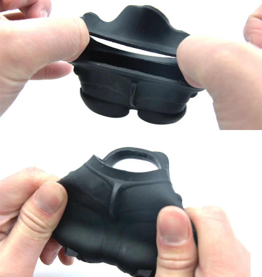 Мужское устройство целомудрия Силиконовое кольцо на пенис Электрический шок