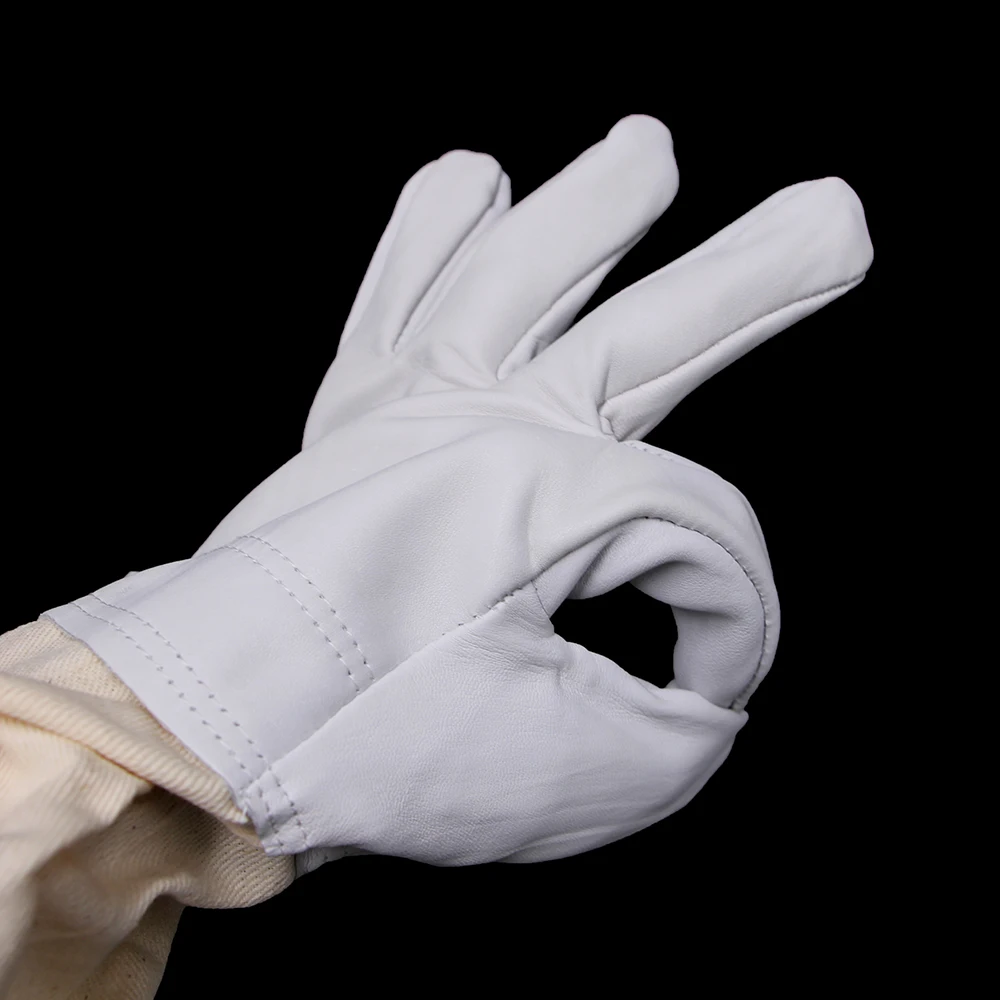 5 пар перчатки из овчины пчела кожа пчеловодства imker ЗАЩИТА Защитная с длинными