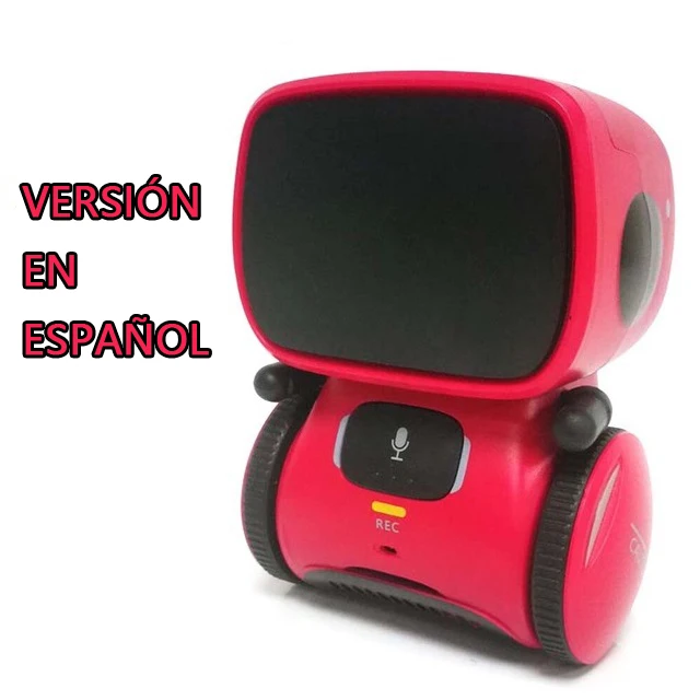 Spain red Новинка, интерактивный робот, милая игрушка, умные роботы-роботы для детей, танцевальные голосовые команды, сенсорное управление, игрушки, подарки на день рождения - Цвет: Spain red