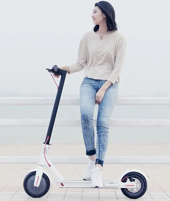 copy m365 white Европа 1:1 копия xiaomi M365 mi Электрический Скутер e Электрический Скутер Складной e велосипед 30 км Срок службы батареи может подключиться к APP - Цвет: copy m365 white