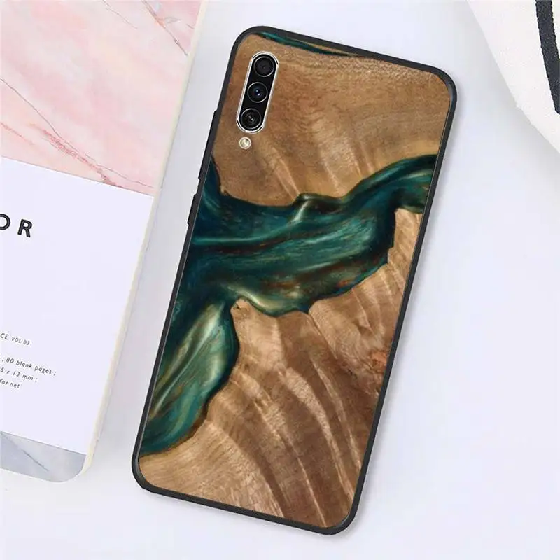 

Wood Resin art pattern Phone Case For Samsung galaxy A S note 10 7 8 9 20 30 31 40 50 51 70 71 21 s ultra plus