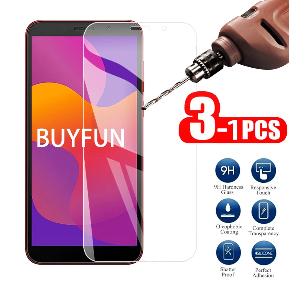 

1-3Pcs 9H Transparent Tempered Glass For Huawei Honor 9S Screen Protector Safety Glass On For Honor 9S 9 S Protective Glass Film