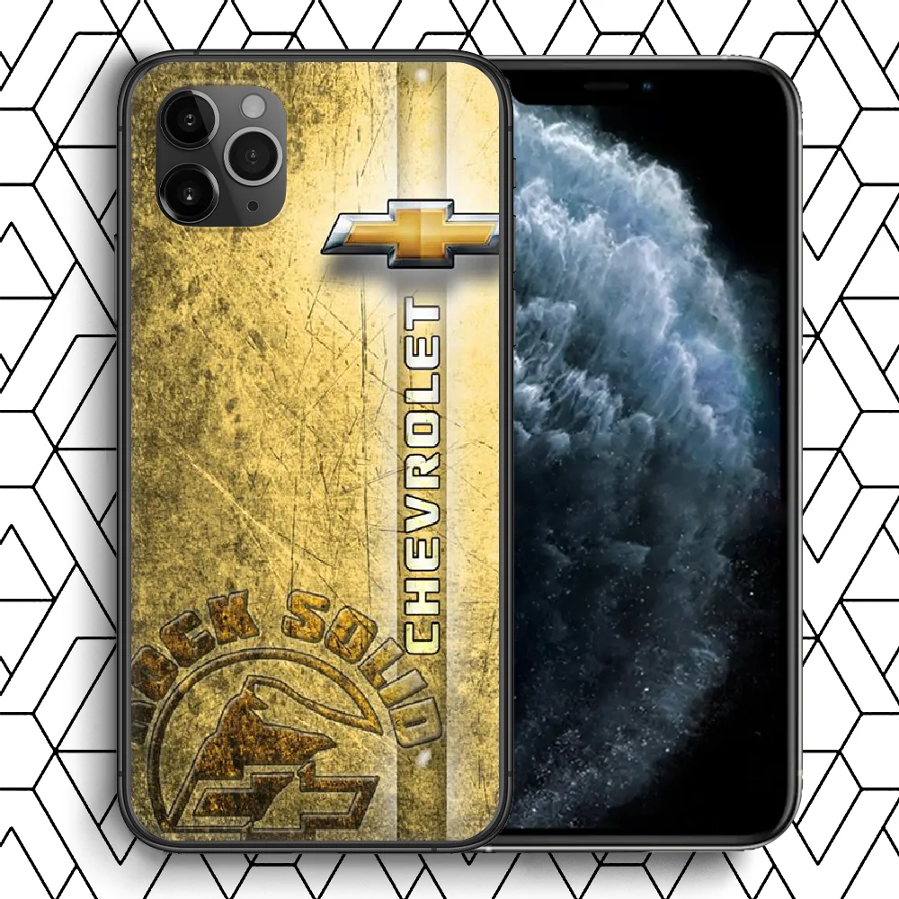 

Chevrolet Phone Case For iPhone 4 4s 5 5S SE 5C 6 6S 7 8 Plus X XS XR 11 12 Mini Pro Max 2020 black Cell Soft Coque Fashion