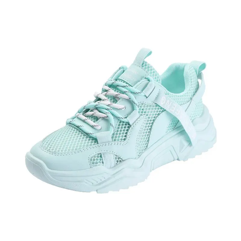 Женские дышащие кроссовки на платформе белые зеленые оранжевые для тенниса