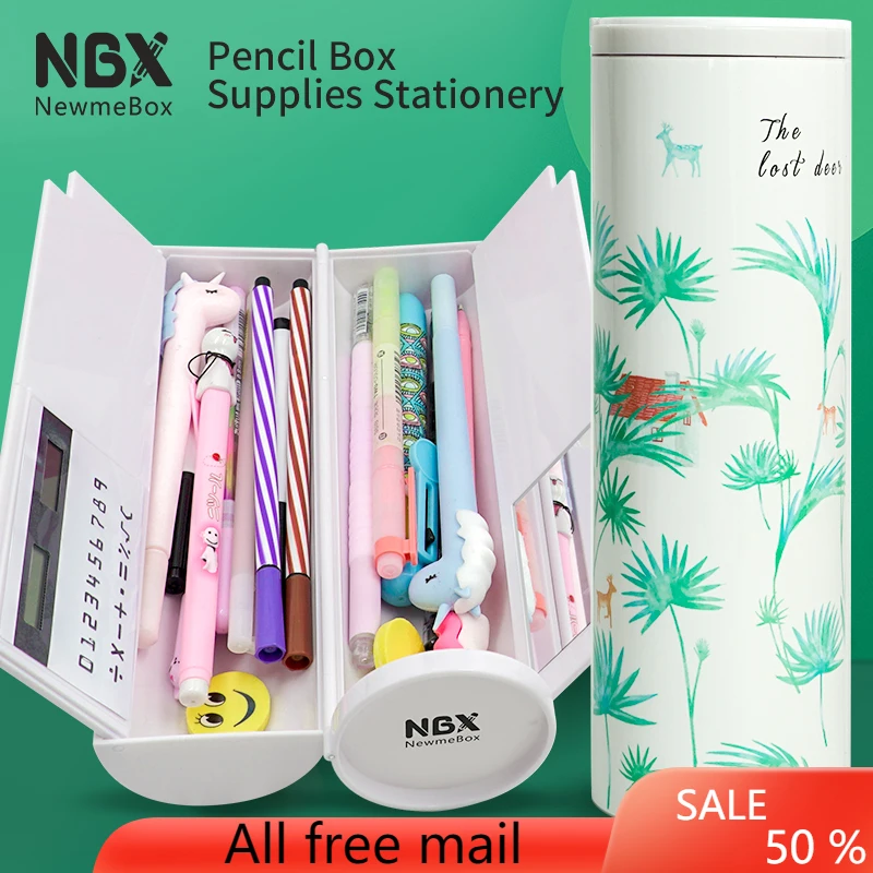 2021 New design creative blackpink pencil case panda penguin Kawaii animals cat for kids gifts school Stationery supplies cute | Канцтовары