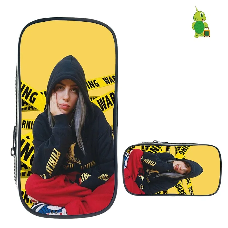 14 Billie Eilish пеналы для девочек-подростков, косметички, школьные принадлежности, канцелярские принадлежности, сумка для хранения, Billie Eilish, хип-хоп, косметичка - Цвет: 14