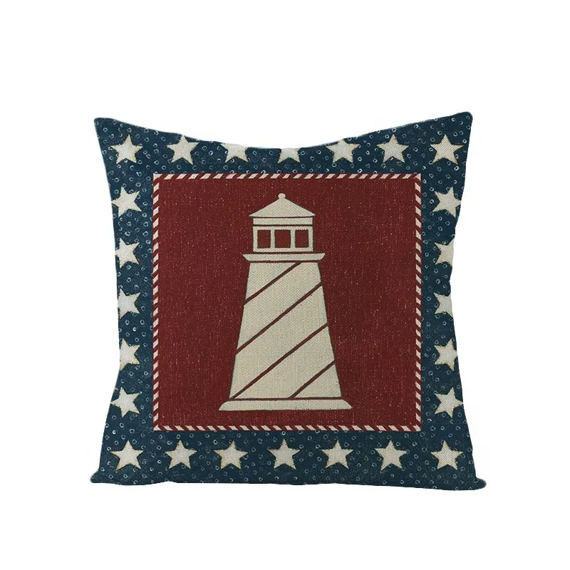 

Vintage American Sign Independence Day Pillow Case Decorative Living Room Home Sofa Decoration Throw Pillow Cover Pillowcase 1Pc