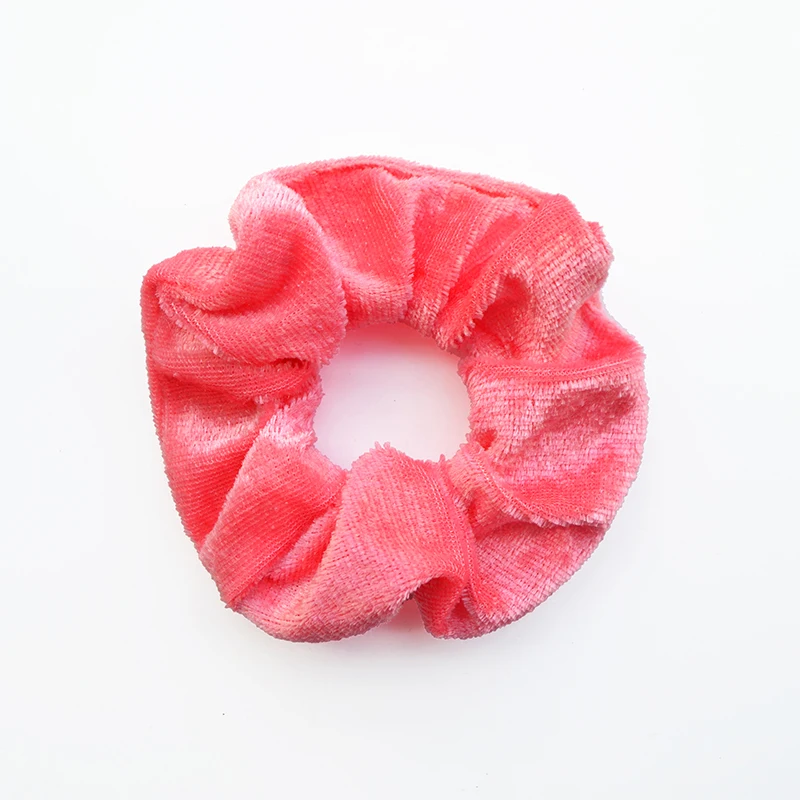 Pink Женское однотонное бархатное резинка для волос резинки головные уборы для девочки Женская прическа крепление - Цвет: Pink