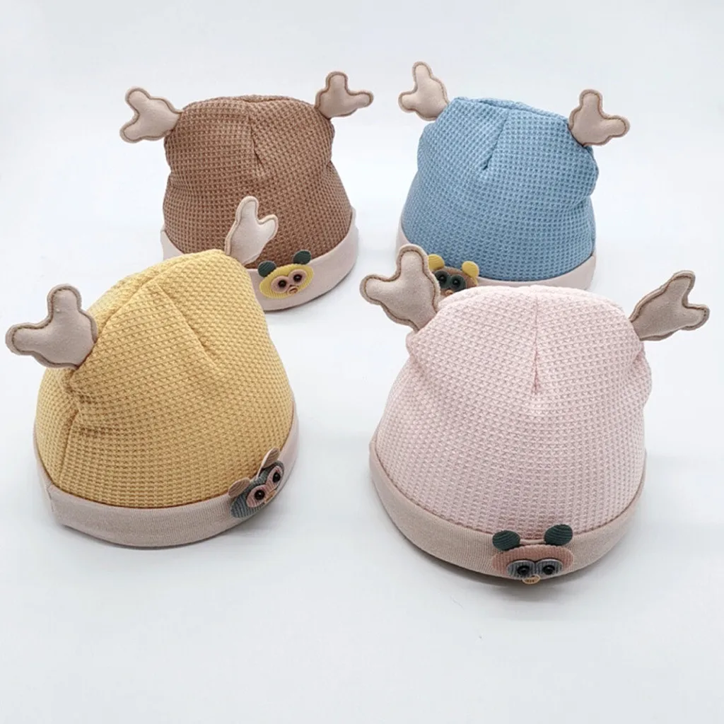 Зимние теплые носки с веселым рисунком шапки ушанки вязать Кепки новорожденных