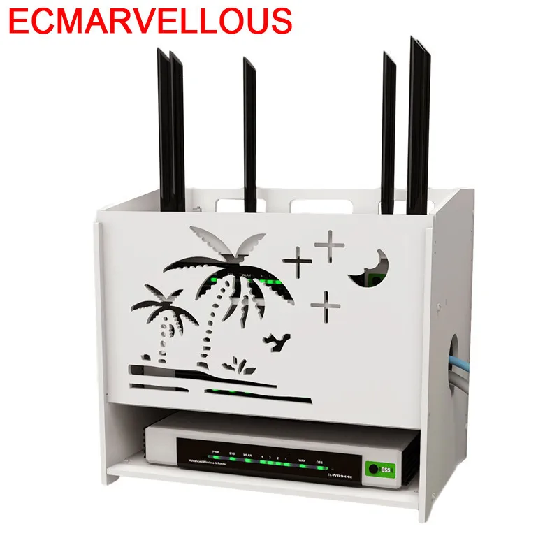 Беспроводной wifi приемный многофункциональный маршрутизатор Европа Вешалка Коробка шкаф полка розетка крышка стеки ТВ-приставка для хранения
