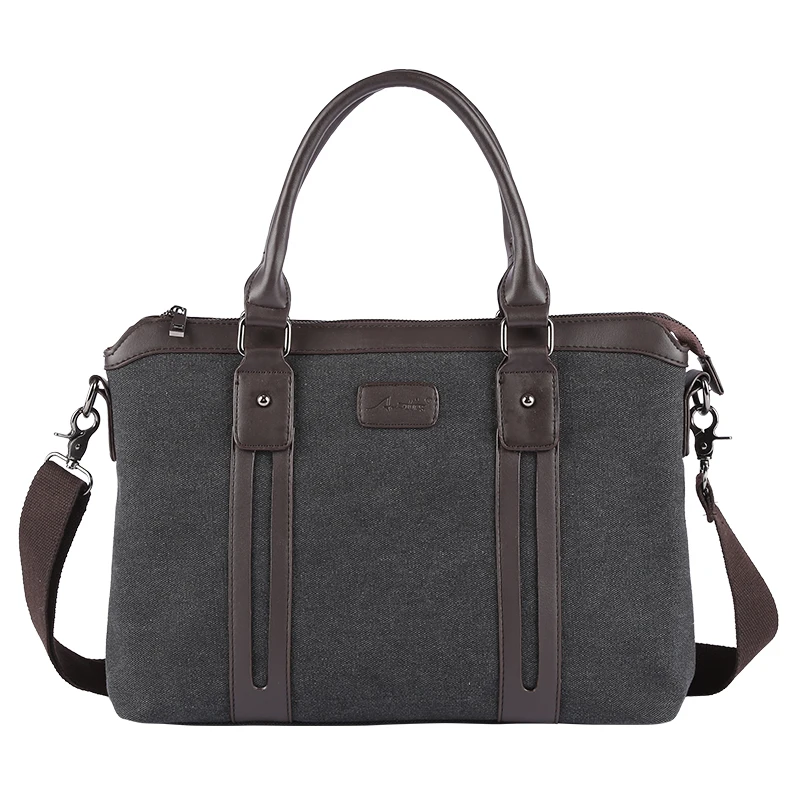 

MOYYI Multi-function Canvas Men Bag Fashion Shoulder Bag for Men Business Casual Crossbody Messenger Bag Briefcase Travel Bags