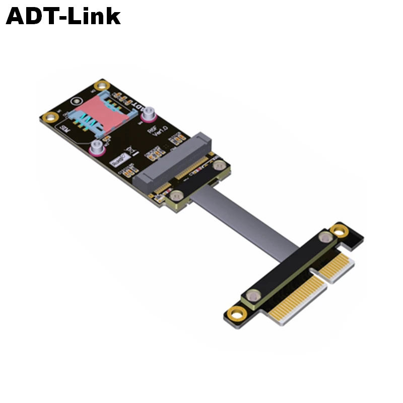Переходник PCI-e PCIe 4x на mini mPCIe Удлинительный кабель для карты x4 5 см-100 см 1 фут 2 фута 3