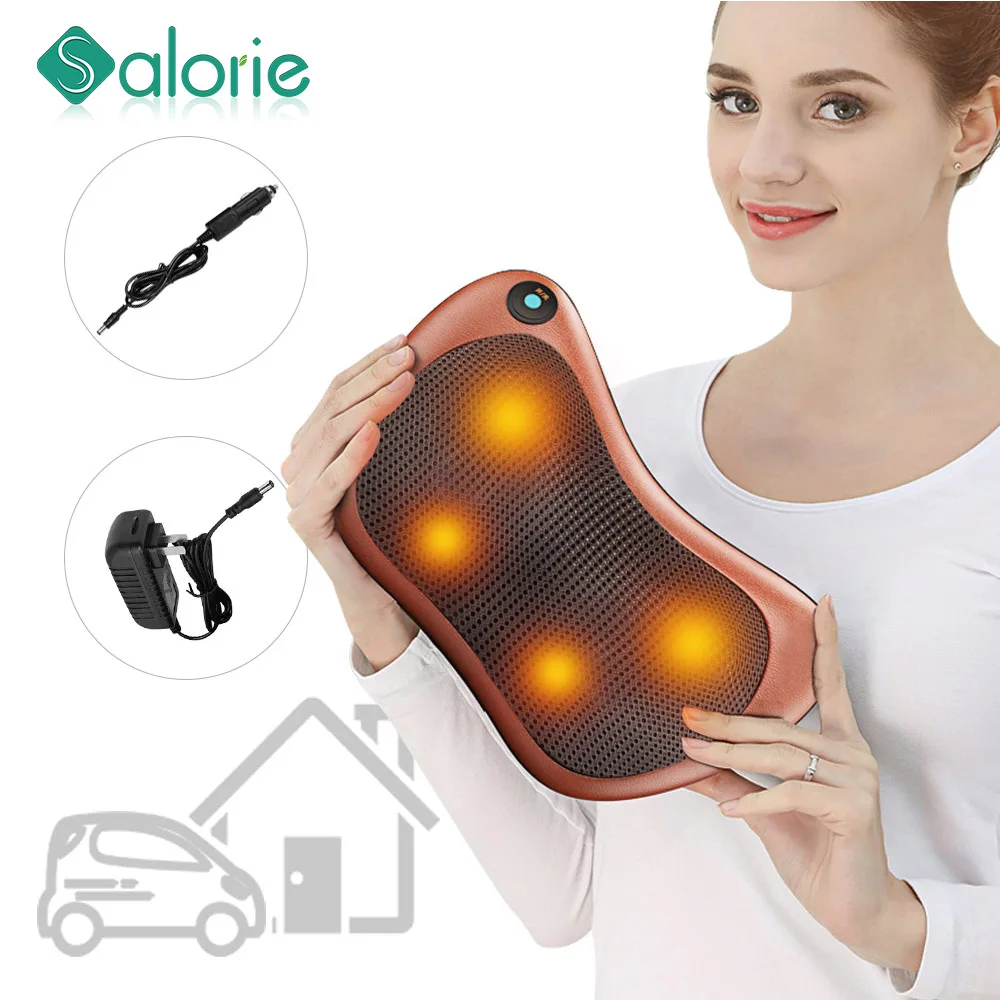 Автомобильная домашняя электрическая инфракрасная подушка для массажа шеи