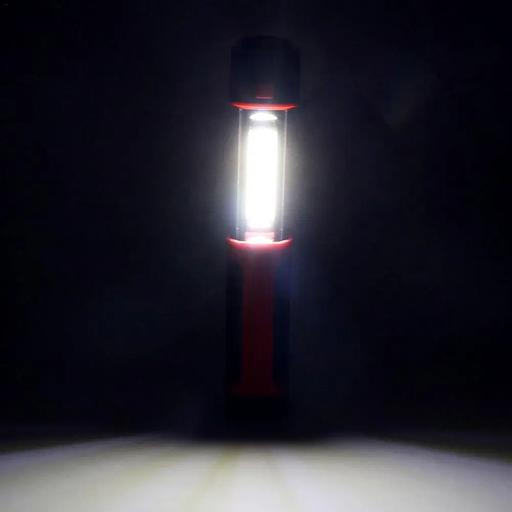

LED COB Work Light Stretchable Camping Lamp With Hook Outdoors Flashlight Torch Home Traveling Emergency Light