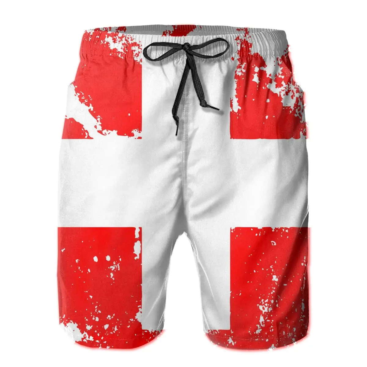 

Мужские штаны с флагом Швейцарии, пляжные плавки для серфинга, спортивные быстросохнущие сетчатые повседневные винтажные шорты с флагом дл...