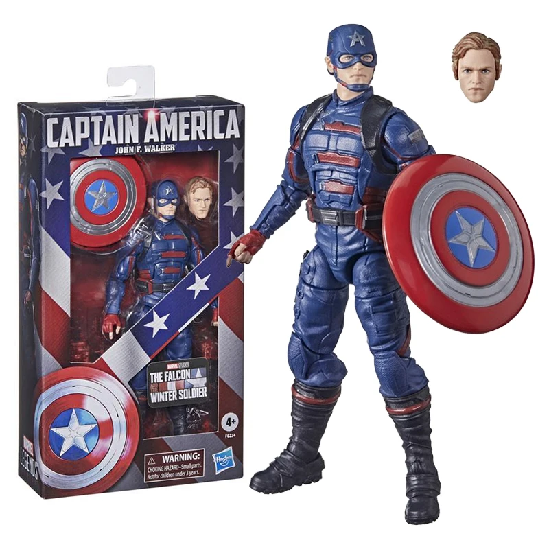 

Hasbro Genuine Marvel Legends Anime Figure Captain America John F. Walker Collection Model Anime Action Figure Toys for Children