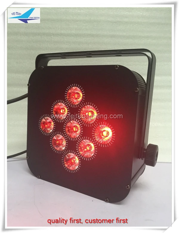 H-12pcs оптовая цена 9x18 Вт диджейские светодиодные плоские par RGBAWUV + розовый 7в1 dmx