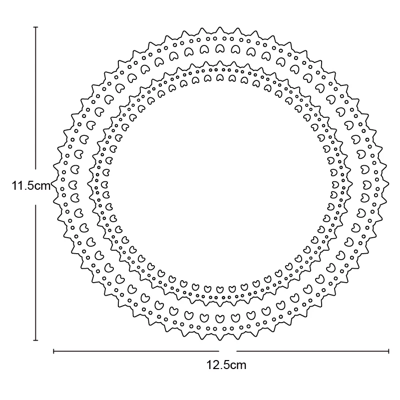 

Gear Lace Round Metal Cutting Dies Hollow Out Circle Die Oval Background Craft Die Scrapbooking for DIY Card Template 2020 New