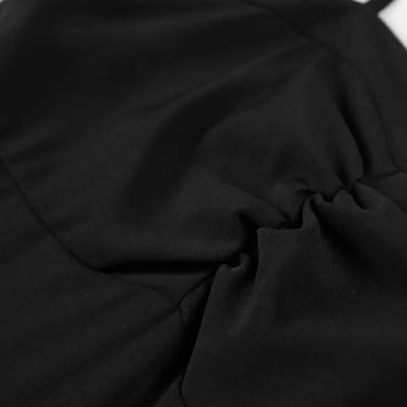 

[SUOOUYA] Women Asymmetry Design Sleeveless Black Vintage Dresses Women Irregular Sexy Long Ruffles Fashion Dresses Women 2021