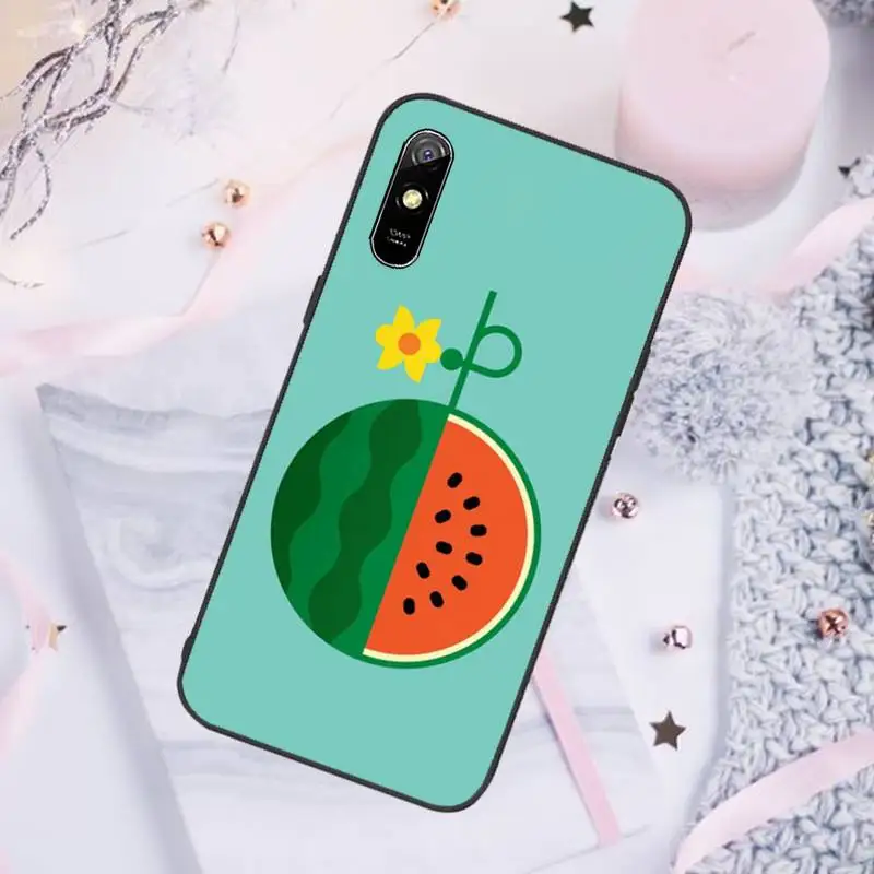 

Fruit Illustration Aesthetics Phone Case For Xiaomi Mi Redmi Note 7 8 9 pro 8T 9T 9S 9A 10 Lite pro