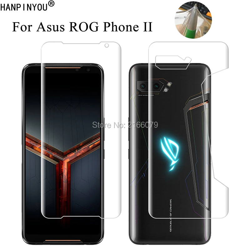 Защитный экран для Asus ROG Phone 2 II ZS660KL ZS600KL прозрачный ТПУ/матовый без отпечатков