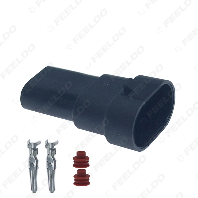 FEELDO 20 шт. водонепроницаемый авто HID разъем для налобного фонаря 9006/HB4