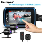 Видеорегистратор Blueskysea DV988, 4 дюйма, сенсорный экран IPS, Wi-Fi, HD 1080P