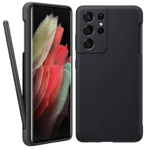 for Samsung Galaxy S21 Ultra 5G Original S-Pen + Case S21ultra Stylus
Touch Pen Liquid Silicone Cover with Slot Storage Holder