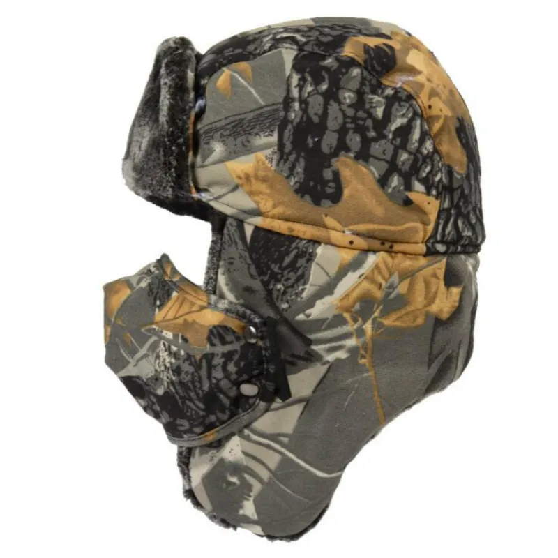 Bionic шапка бомбер для мужчин камуфляжная зимняя ушанка уличная мужская