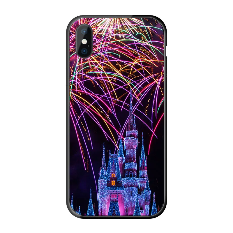 World Cinderella Castle Fireworks Transparent Soft TPU Case Cover For iPhone 11 Pro X XS Max XR6S 6 7 8 Plus 5S 5 SE Cases | Мобильные