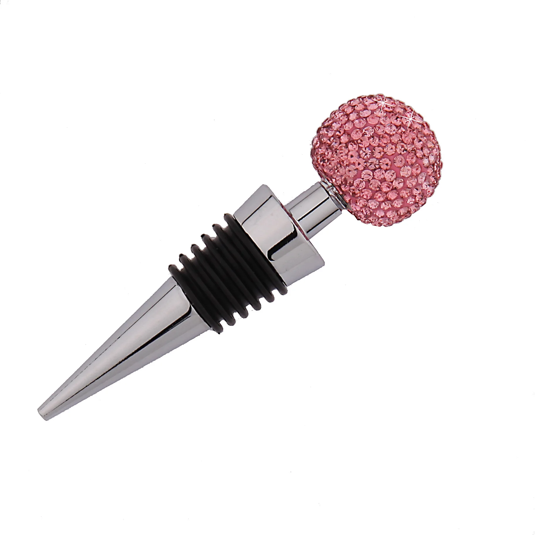 Crystal Ball Wine Bottle Stopper New Diamond-Set Zinc Alloy High-Grade Sealed Champagne | Дом и сад