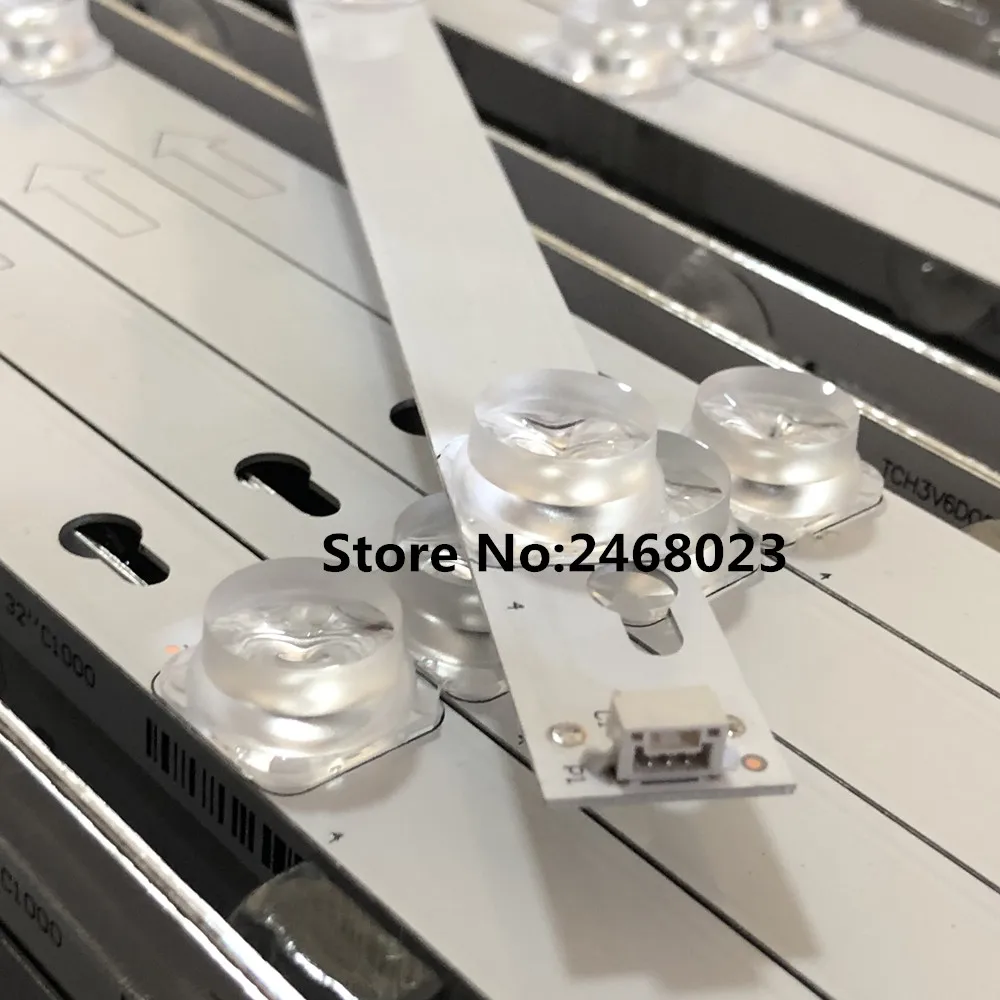 8шт светодиодная лента подсветки для TC L L55P2-UD 55D2900 L55E5800A-UP 55AS5500 D55A620U D55A630U DD55A660U D55A810