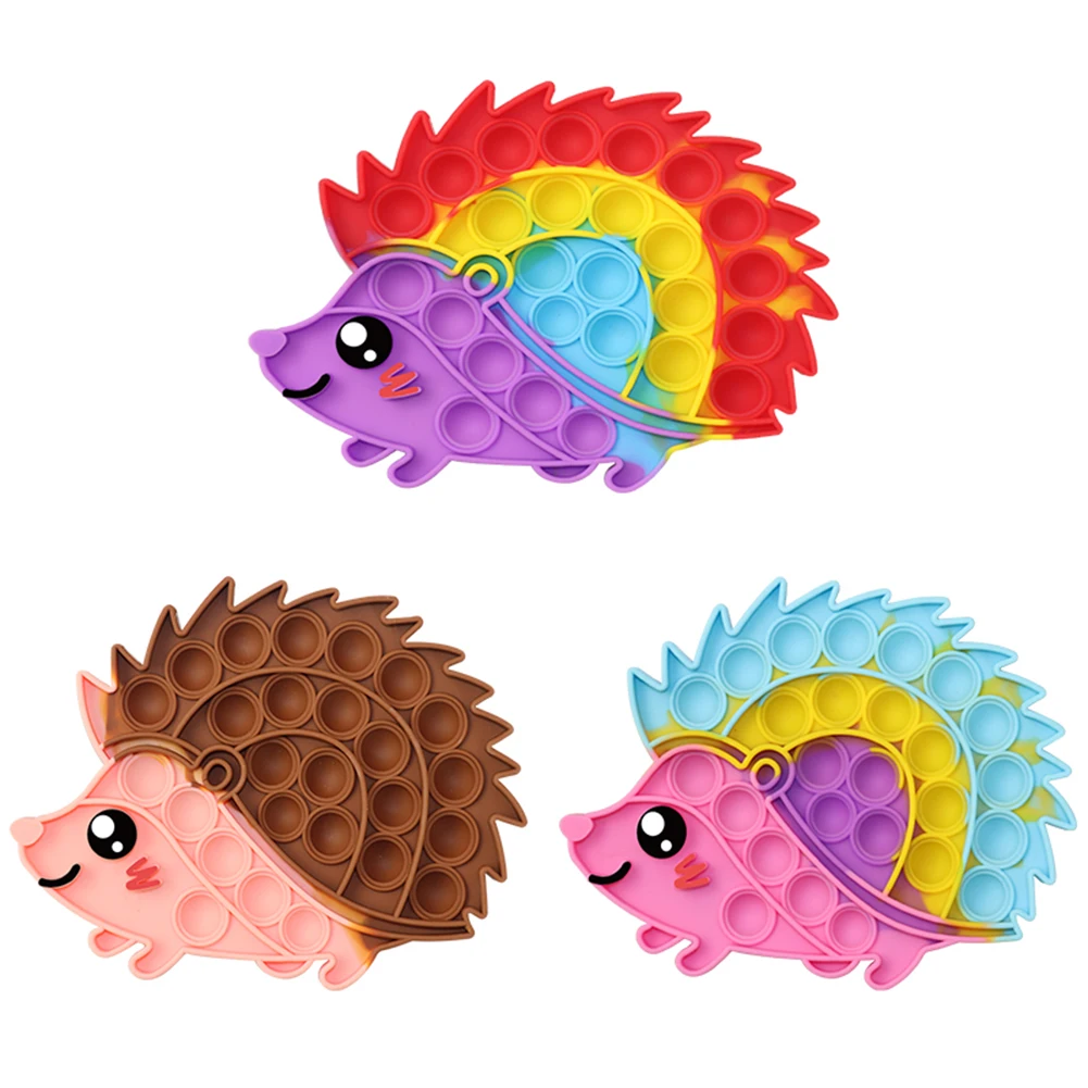

Silicone Hedgehog Push Bubble Sensory Toy Anti-stress Relaxing Toy Autism Toys Stress Relieve Special Needs Educational forKids