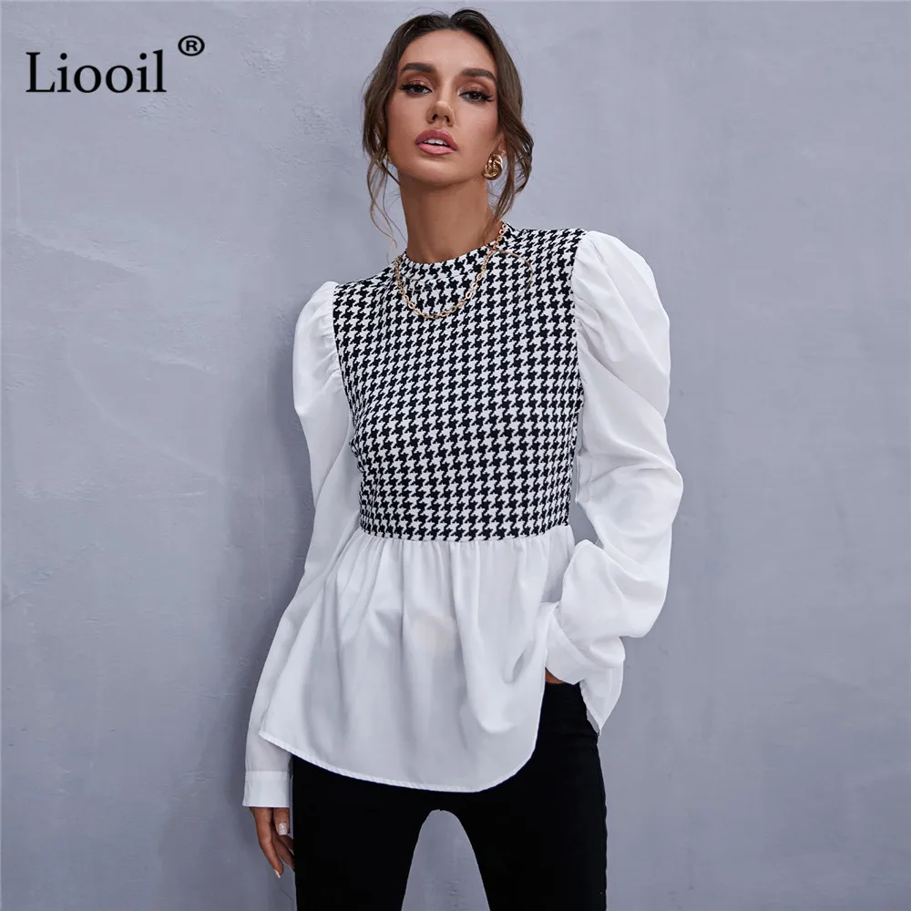 

Женская футболка составного кроя, с круглым вырезом и длинным рукавом, осенняя, 2021