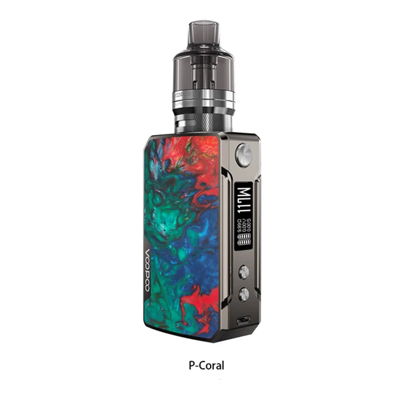 Электронная сигарета VOOPOO DRAG Mini Комплект из платины Refresh Edition 117 Вт вейп с батареей