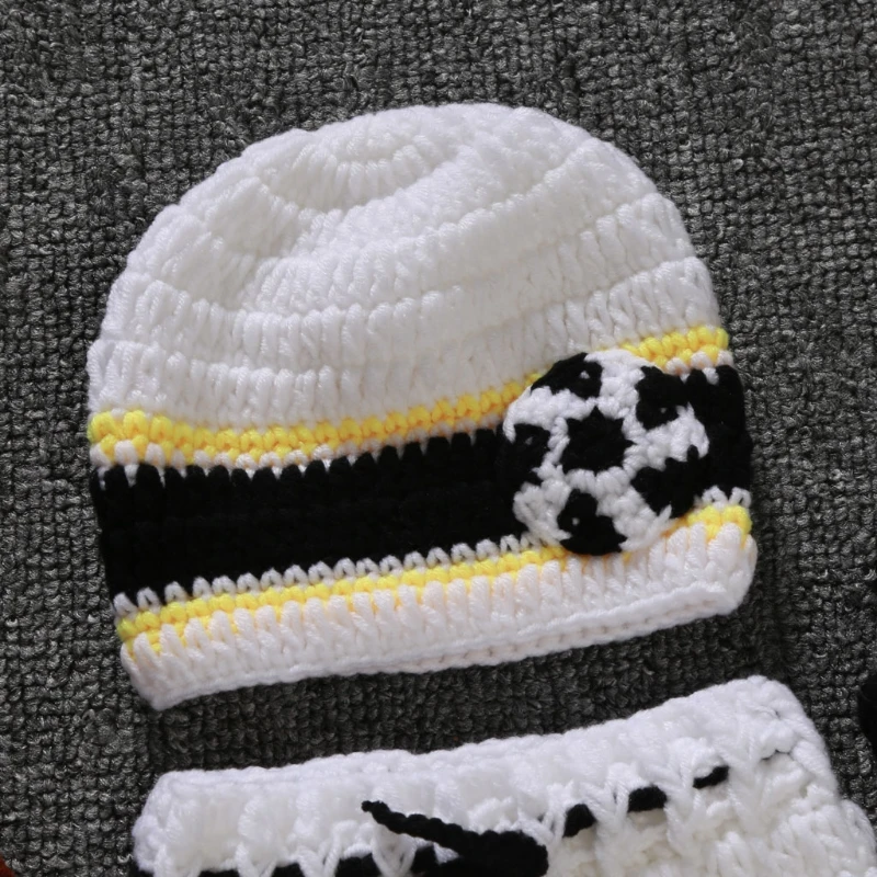 

Newborn Photography Props Suit Knitted Hat Doll Infant Photo Shooting Clothes F3ME