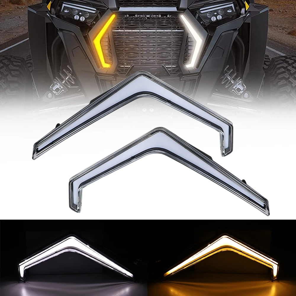 ATV RZR XP 1000 Turn Signal Fang Lights LED Front Light for Polaris XP TURBO S XP 1000 TURBO 4 2018 2019 2021