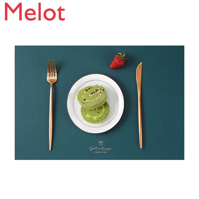 

High-End Fashion Heat Proof Mat Waterproof Oil-Resistant Placemat European Household Coasters Western-Style Placemat