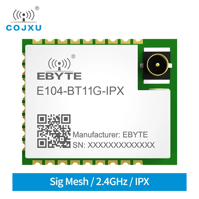 

E104-BT11G-IPX Bluetooth Module High-Power Mesh Ad Hoc Network EFR32 2.4GHz 20dBm Transmit Power IPX Antenna