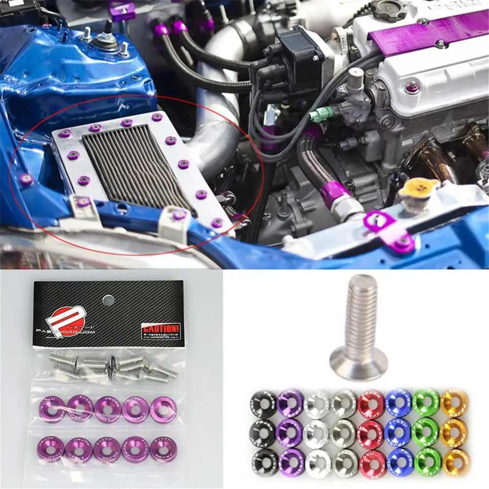 Автомобильная установка JDM защитные гайки и болты для винтов M6|Клипсы зажимы