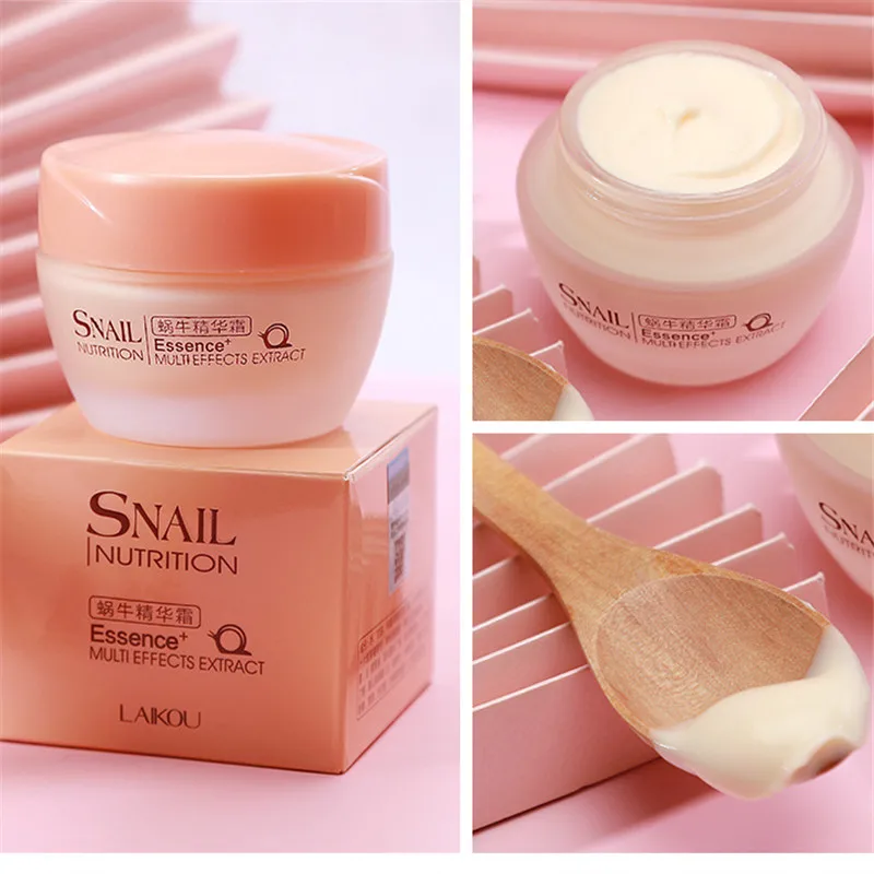 

LAIKOU Snail Cream For Face Essence Facial Serum Whitening Cream Face Cream Oil Control Skin Care Moisturzing Anti Aging Wrinkle
