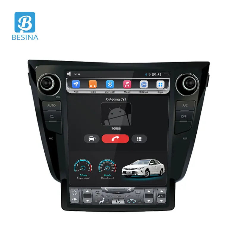 Автомобильный мультимедийный плеер Besina 12 1 дюйма Android 9 Wi-Fi GPS Navi 4 Гб + 64 ГБ |