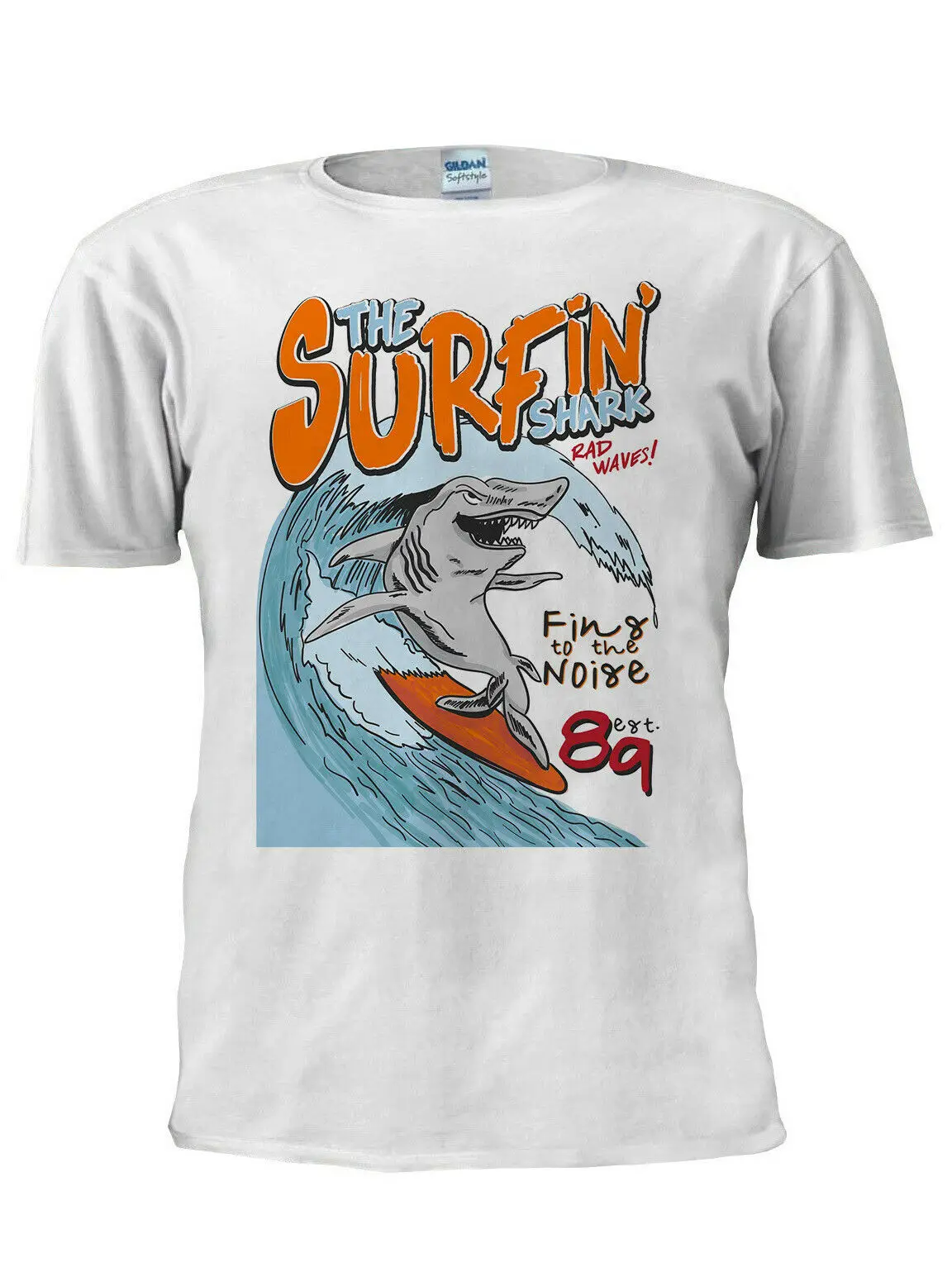

Surfing Shark T Shirt Men Women Unisex Trendy T Shirt