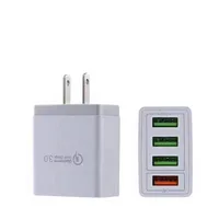 Сетевое зарядное устройство USB 5 в 3,1 А, адаптер для быстрой зарядки с 3 портами/4 портами США/ЕС, мобильный телефон, зарядное устройство